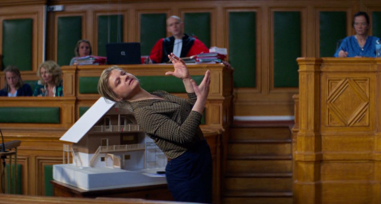 An expert witness testifying during the trial